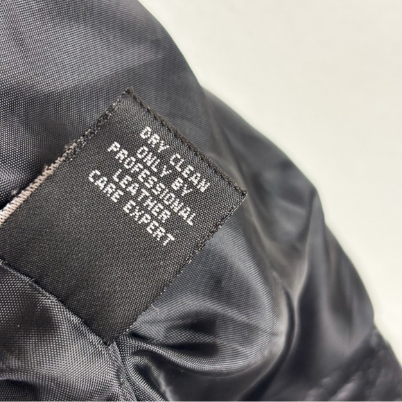 Vintage Junction West Women’s Black Patchwork Leather Jacket Sz L - Picture 9 of 13